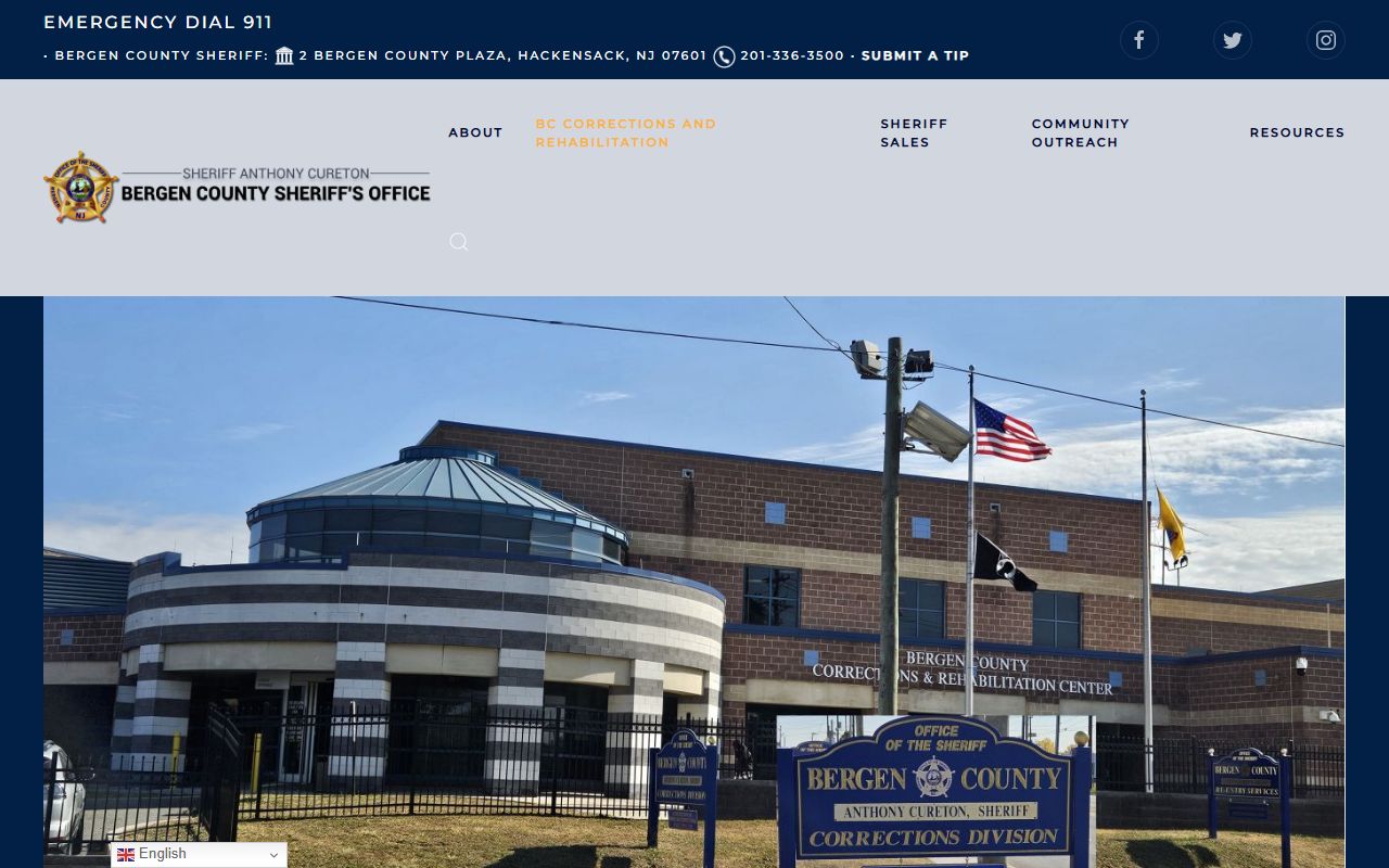 Bergen County Jail corrections and rehabilitation center overview for Passaic County inmate lookup